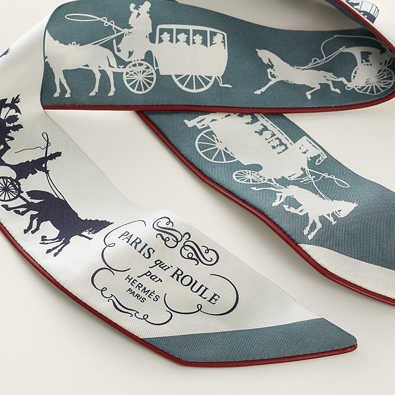 Paris Qui Roule forever Twilly - Brown | Hermès Mainland China